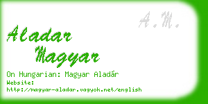 aladar magyar business card