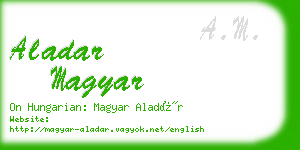 aladar magyar business card